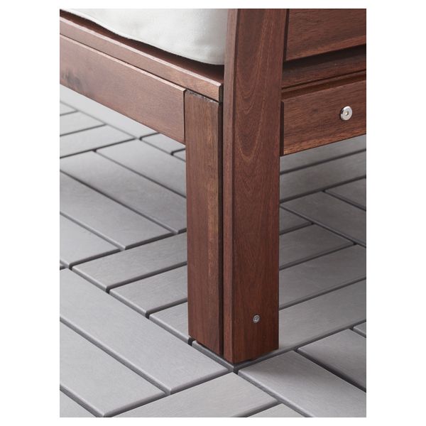 3-местный диван, садовый ЭПЛАРО, коричневая морилка, белый Кунгсэ белый (223x80x73 см) - схема-чертеж с размерами