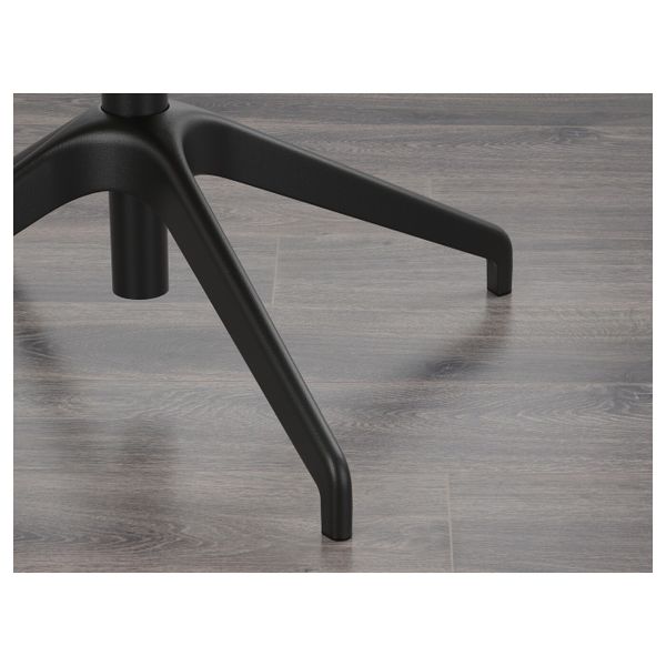 Рабочий стул с подлокотниками, Гуннаред темно-серый/черный IKEA LÅNGFJÄLL ЛОНГФЬЕЛЛЬ 392.098.19 - фото 7