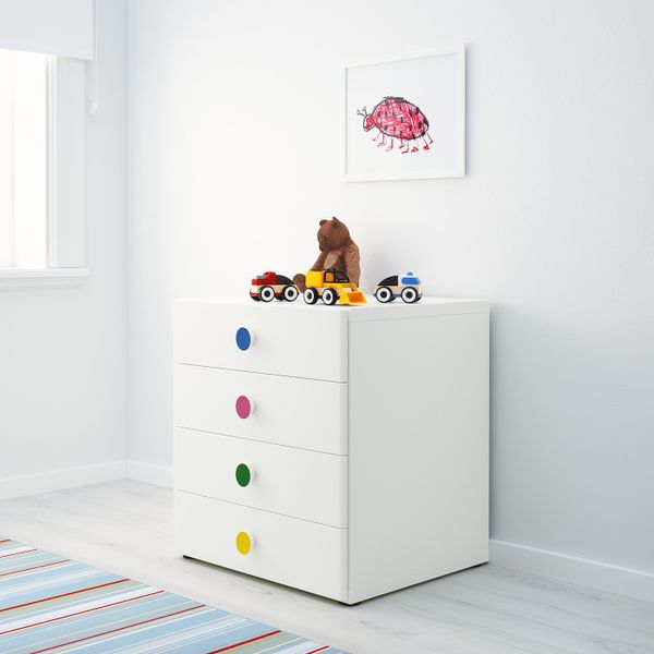 Комбинация для хранения с ящиками, белый 60x50x64 см IKEA STUVA СТУВА / FÖLJA ФОЛЬЯ 892.746.90 - фото 2