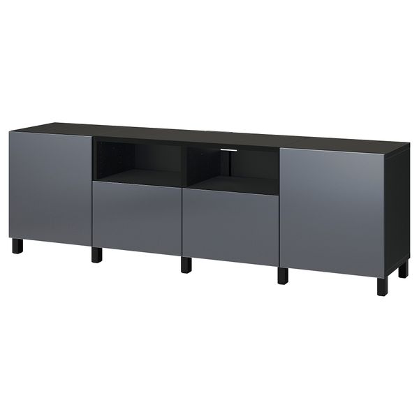 Тумба под ТВ, с дверцами и ящиками, 240x42x74 cm IKEA BESTÅ БЕСТО 994.359.42 - фото 1