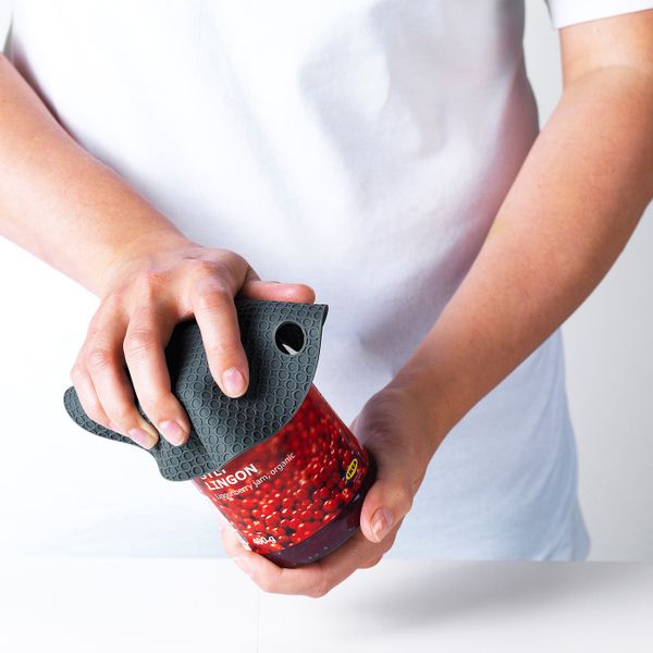 Зажим для банки, сине-серый 15 см IKEA OMTÄNKSAM ОМТЭНКСАМ 004.694.98 - фото 2