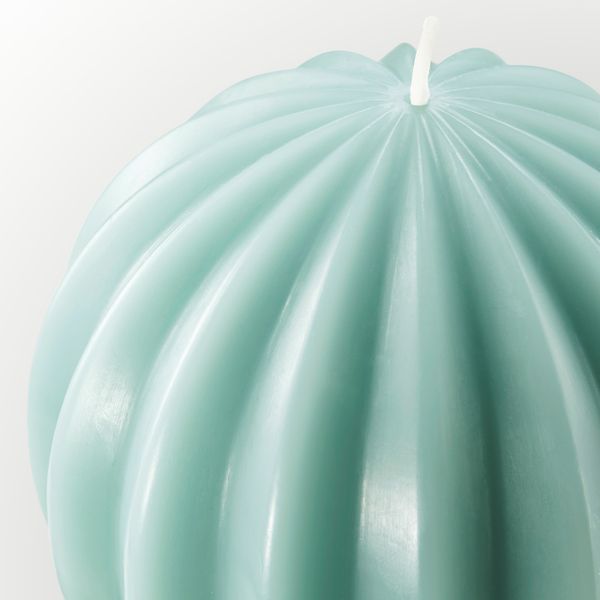 Неароматическая свеча формовая, круглой формы/зеленый 9.5 см IKEA OVÄRDERLIG ОВЕРДЕРЛИГ 004.275.16 - схема-чертеж с размерами