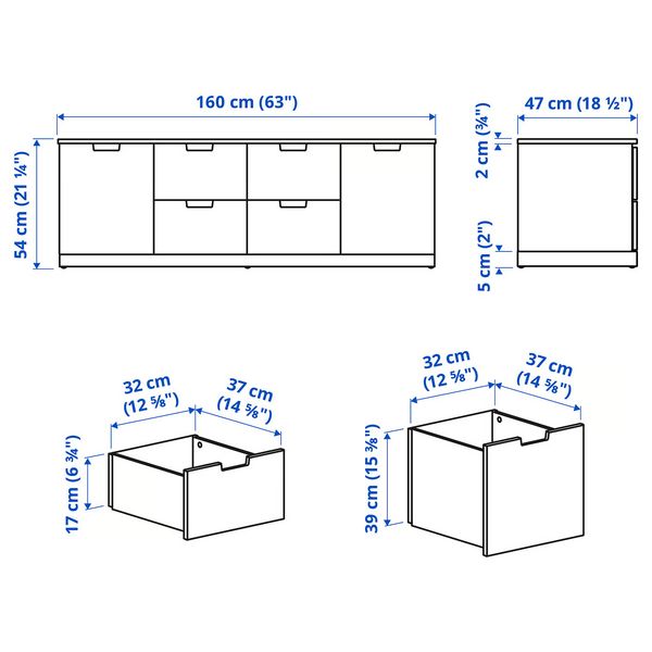 IKEA, дополнительный ракурс - схема-чертеж с размерами