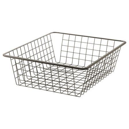 Проволочные корзина с направляющими КОМПЛИМЕНТ, темно-серый