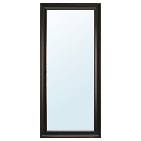 Зеркало, черно-коричневый 74x165 см IKEA ХЕМНЭС 803.692.11