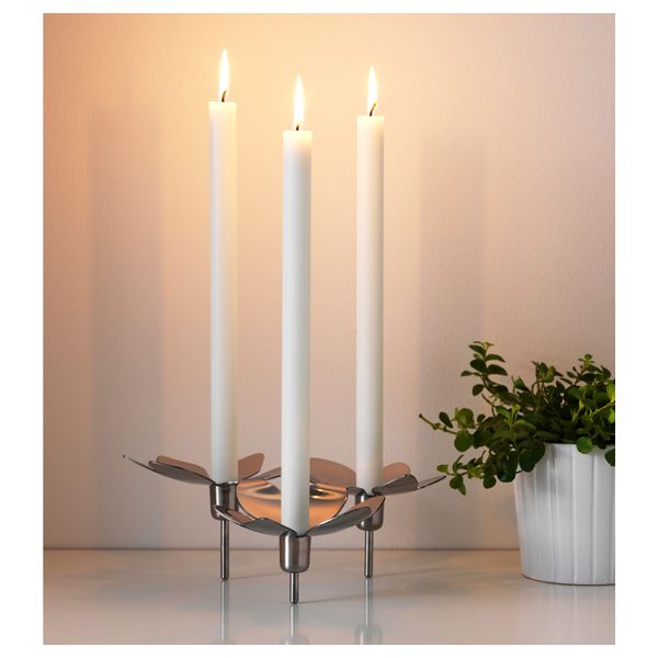 Подсвечник для 3 свечей СТОКГОЛЬМ, нержавеющ сталь - фото 3