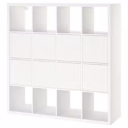 KALLAX Стеллаж с 8 вставками - белый 147x147 см