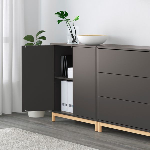 Комбинация шкафов с ножками, разноцветный 1 210x35x210 см IKEA ЭКЕТ 692.866.46 - фото 3