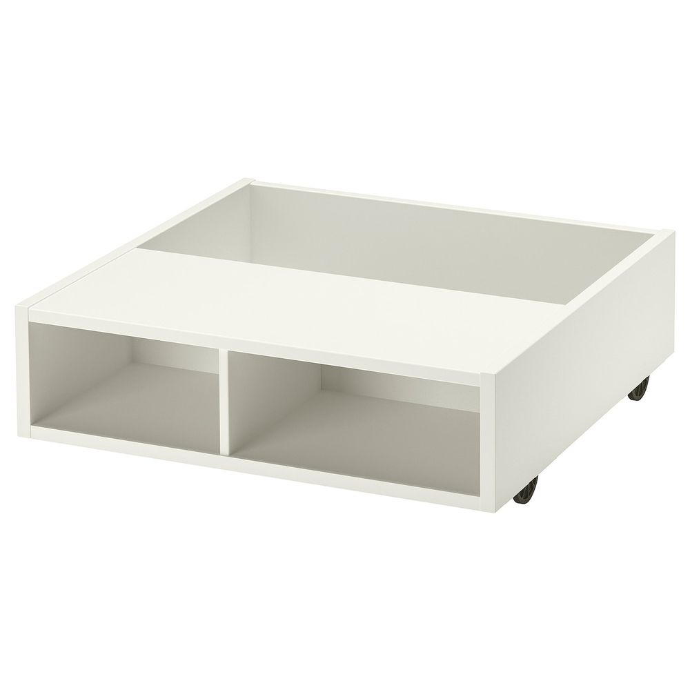 Подкроватный модуль/выдвижная тумба, белый 59x56 см IKEA FREDVANG ФРЕДВАНГ 704.936.40 - фото 1