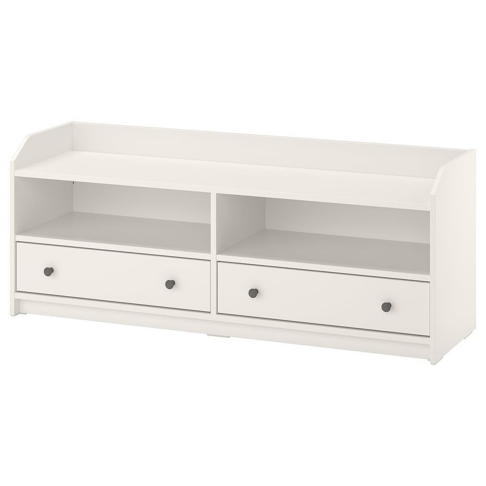 Тумба под ТВ, белый 138x36x54 см IKEA HAUGA ХАУГА 604.150.68 - фото 1