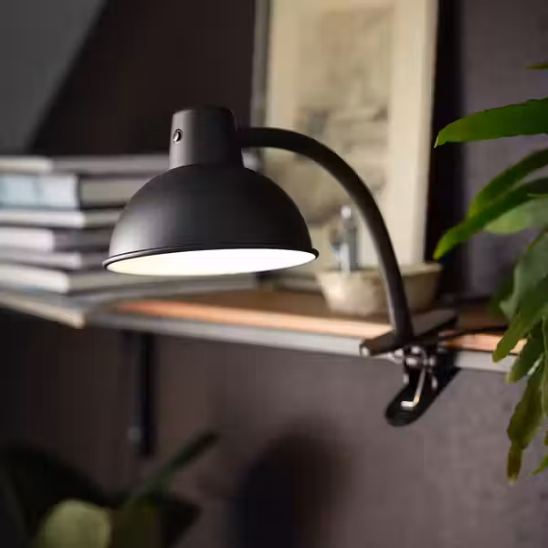 SKURUP Лампа с зажимом - чёрный - фото 6