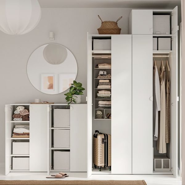 LASTARE Гардероб, комбинация - белый 240x62x236 см - фото 3