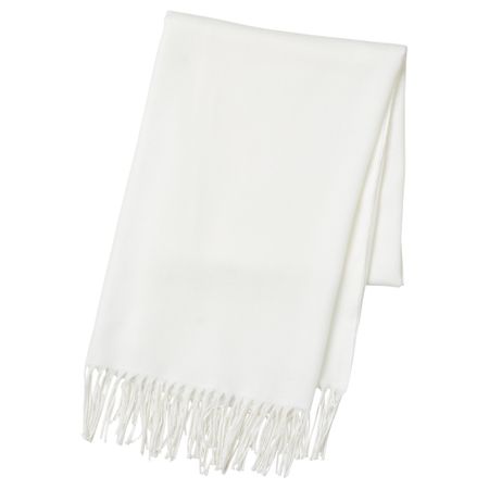 Плед МАРИАКЛОККА, белый с оттенком (130x190 см)