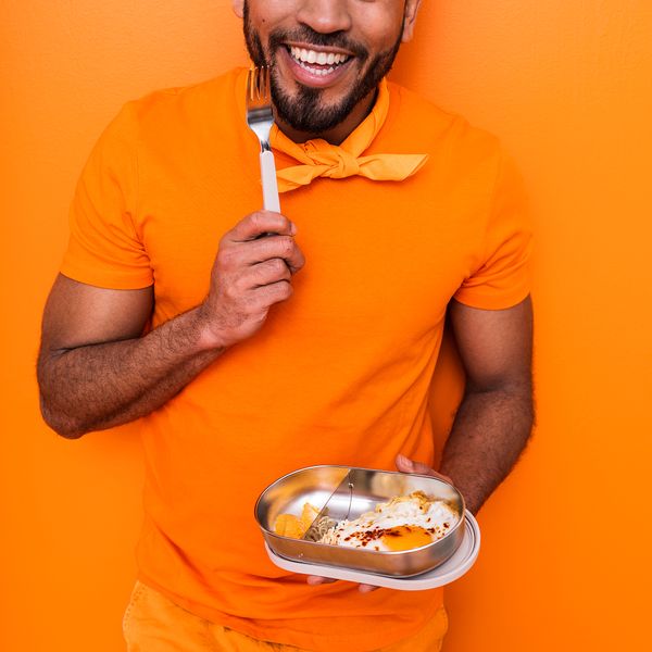 Контейнер с крышкой и разделителем, нержавеющая сталь, бежевый, 0.7 л IKEA HALVVARM ХАЛЬВВАРМ 204.972.21 - фото 11