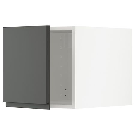 Верхний шкаф, белый/Воксторп темно-серый 40x40 см IKEA METOD МЕТОД 893.101.98