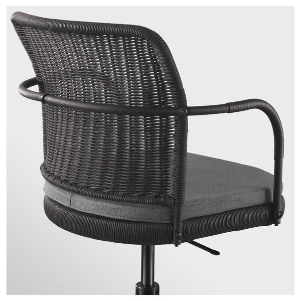 Рабочий стул ГРЕГОР, черный, Сванби серый - фото 3