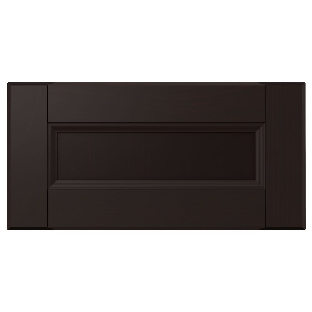 Фронтальная панель ящика ЛАКСАРБИ, черно-коричневый - схема-чертеж с размерами