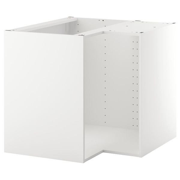 Каркас напольного шкафа углового, белый 88x88x80 см IKEA METOD МЕТОД 803.679.43 - схема-чертеж с размерами