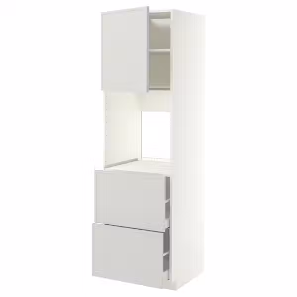 METOD / MAXIMERA Выс шкаф д/духовки+дв/2фрнт/2выс ящ - фото 1