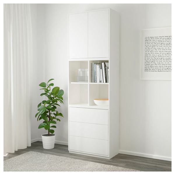 Комбинация шкафов с цоколем ЭКЕТ, белый (70x35x213 см) - фото 2