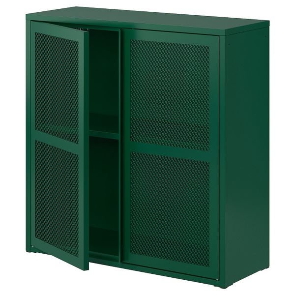 Шкаф с дверями, зеленый сетка 80x83 см IKEA IVAR ИВАР 304.839.83 - фото 1