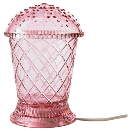 Настольная лампа, светодиодная ВОРБИ, розовый (17 см)