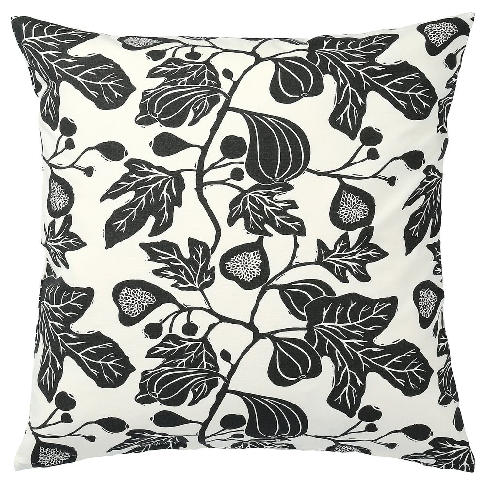 Чехол на подушку, неокрашенный/темно-серый 50x50 см IKEA ALPKLÖVER АЛЬПКЛЁВЕР 804.621.10 - фото 1