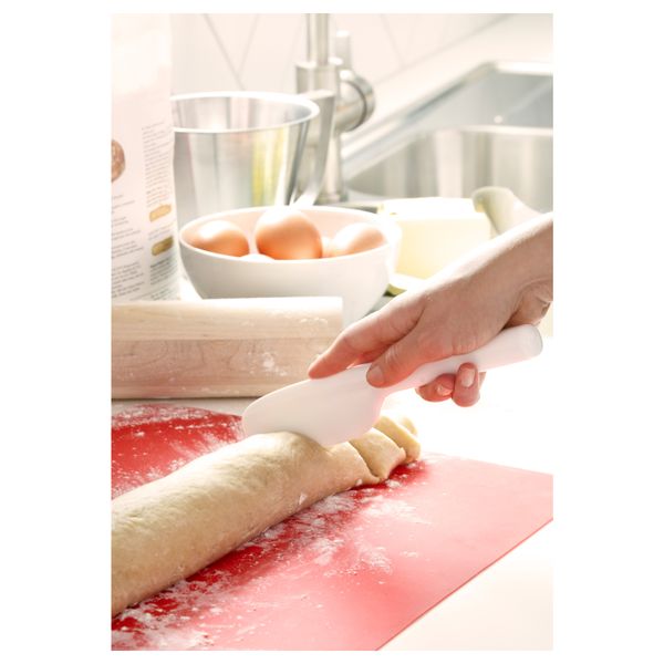 Лопаточка и нож для выпечки, каучук ЭНВИС, белый, красный - фото 2