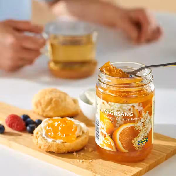 VAGGSÅNG ВАГГСОНГ Джем из апельсина и цветов бузины 425 гр - схема-чертеж с размерами