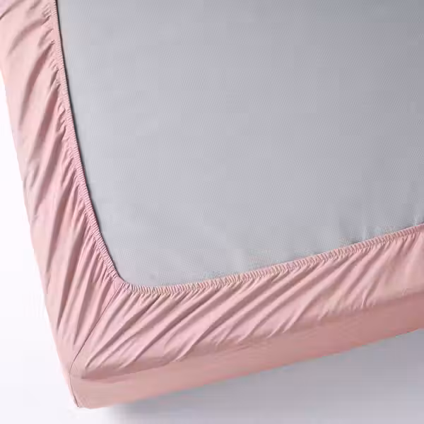 ULLVIDE Простыня натяжная - светло-розовый 80x200 см - фото 4