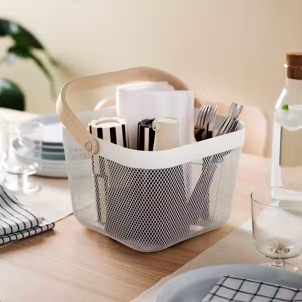 RISATORP Корзина - белый 25x26x18 см - фото 2