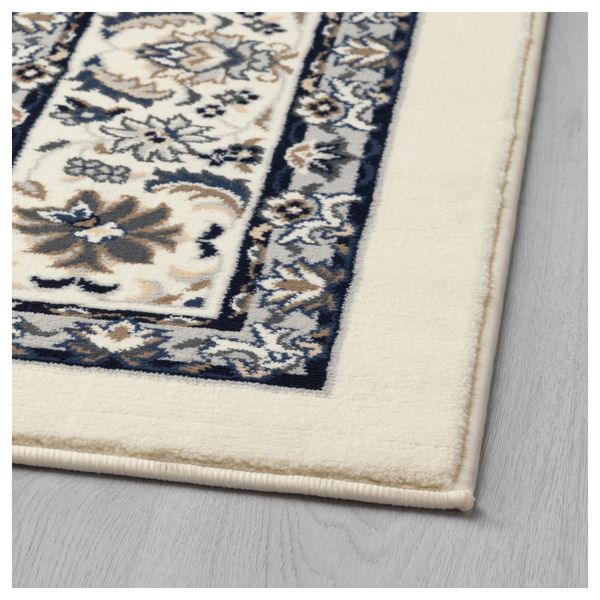 Ковер, короткий ворс ВАЛЛОБИ, бежевый, синий - фото 2