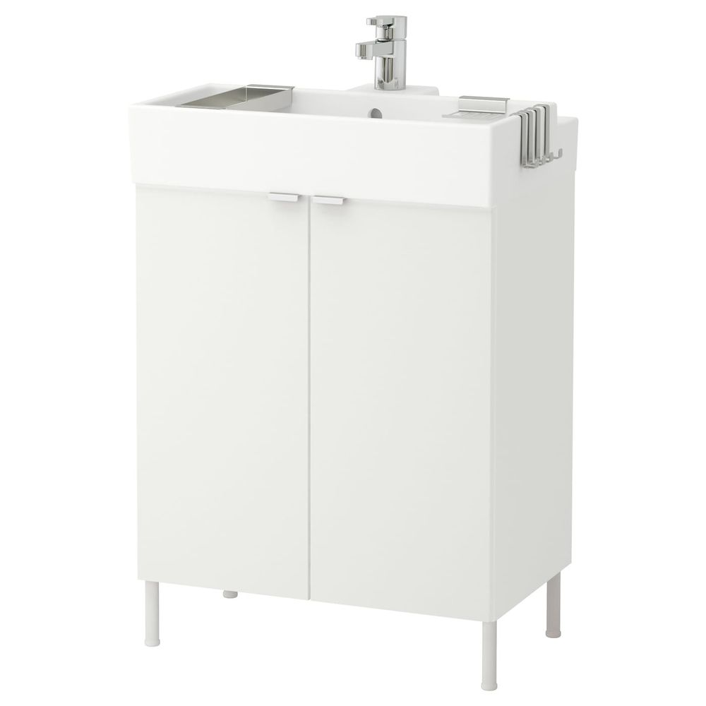 Шкаф под раковину с 2 дверц, белый 61x41x87 см IKEA LILLÅNGEN ЛИЛЛОНГЕН 591.880.62 - фото 1