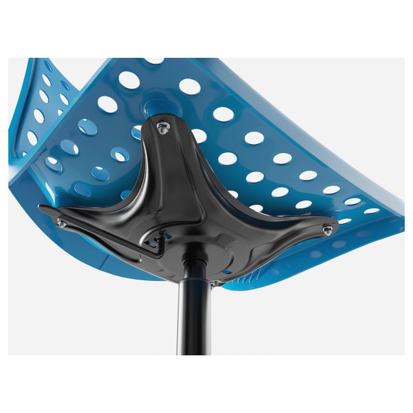 Рабочий стул, синий, черный IKEA СКОЛБЕРГ / СПОРРЕН 492.756.63 - фото 5