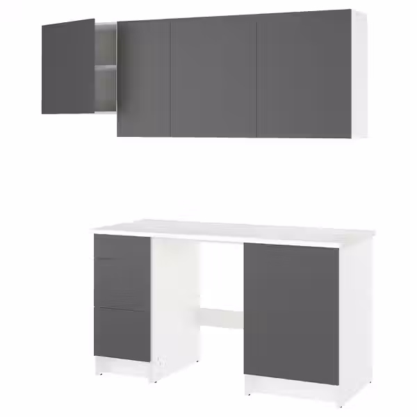 KNOXHULT Кухня - темно-серый 220x61x220 см - фото 1