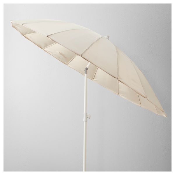 Зонт от солнца с опорой САМСО / ЛОКО, бежевый, серый - фото 2