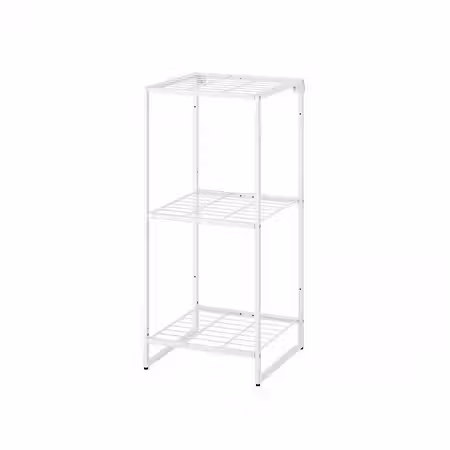 JOSTEIN Стеллаж - д/дома/улицы/проволочный белый 41x40x90 см
