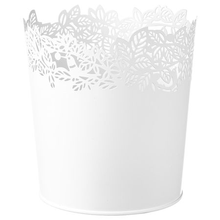 Кашпо, белый 12 см IKEA SAMVERKA САМВЕРКА 103.887.41