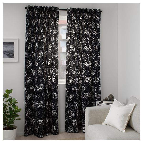 Ткань ИДАСОФИ, черный, белый (150 см) - схема-чертеж с размерами