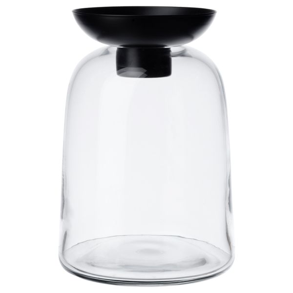 Ваза/подсвечник для греющей свечи ВИНТЕР 2017, прозрачное стекло (21 см) - фото 1