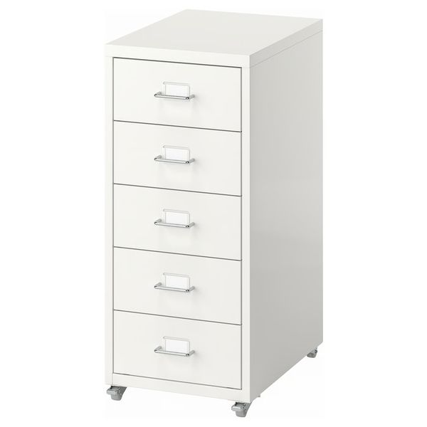 HELMER Тумба с ящиками на колесах - белый 28x65 см - фото 1