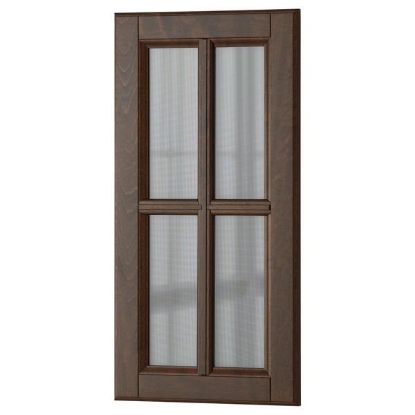 Стеклянная дверь ДАЛАРНА, темно-коричневый - схема-чертеж с размерами