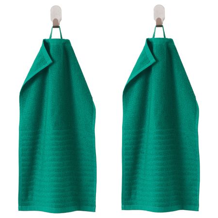 Полотенце, темно-зеленый 30x50 см IKEA VÅGSJÖN ВОГШЁН 004.394.25