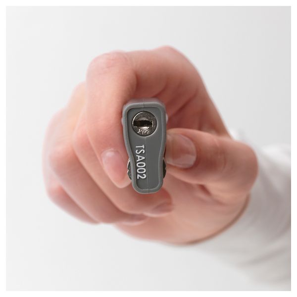 Висячий замок ФОРФИНА, серый - схема-чертеж с размерами