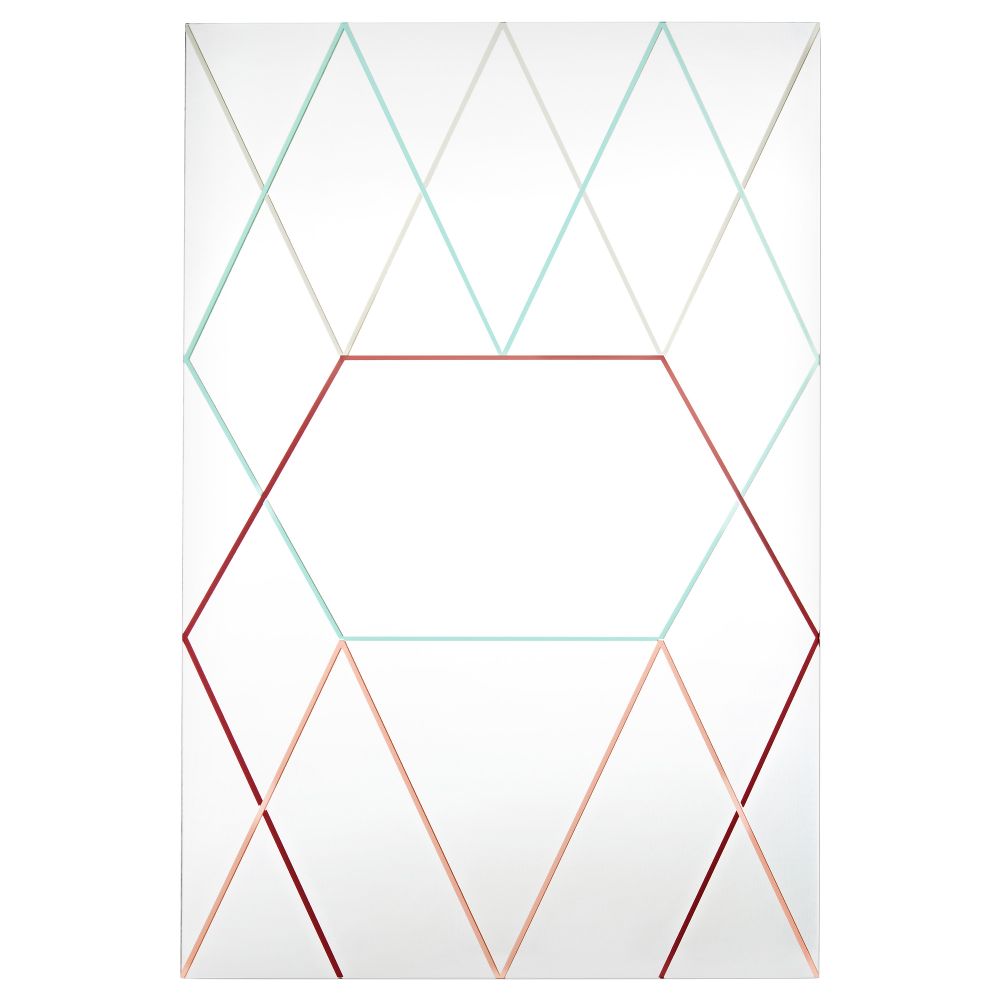 Зеркало ИКЕА ПС 2014, с печатным рисунком (60x90 см) - схема-чертеж с размерами