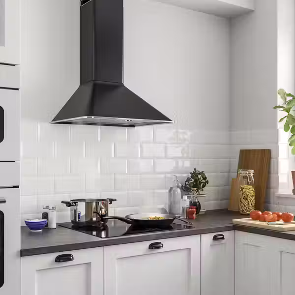 MATTRADITION Вытяжка кухонная стен креп (колпак) - чёрный 60 см - фото 2