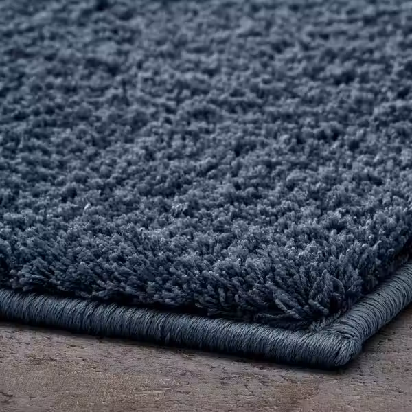 BACKMÅRA БАККМОРА Коврик для ванной - серо-синий темный 50x80 см - фото 2