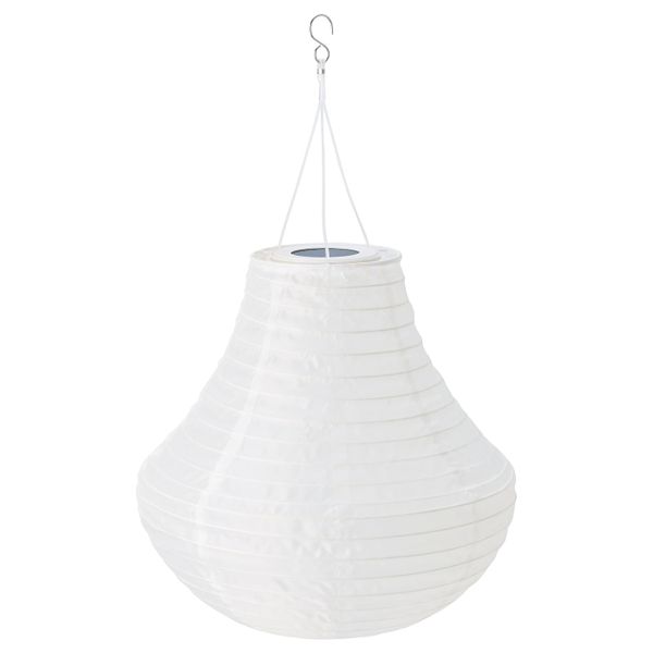 Подвесная светодиодная лампа, для сада/белый 35 см IKEA СОЛВИДЕН 604.547.76 - фото 2