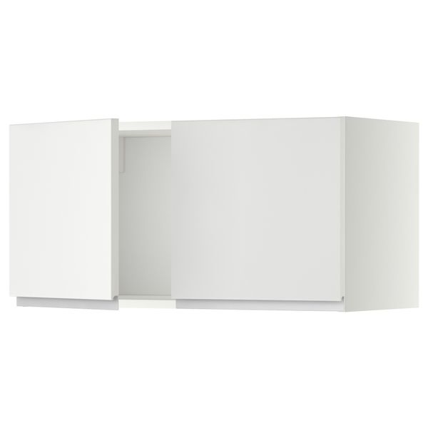 Навесной шкаф с 2 дверями МЕТОД, белый, Нодста белый (80x40 см) - схема-чертеж с размерами
