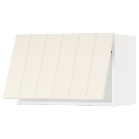 Горизонтальный навесной шкаф МЕТОД, белый, Хитарп белый с оттенком